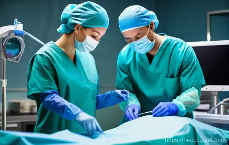 응급구조사와 직업적인 성장 - **Operation Theatre Technician:** A male or female OT technician (wearing full surgical scrubs, mask...