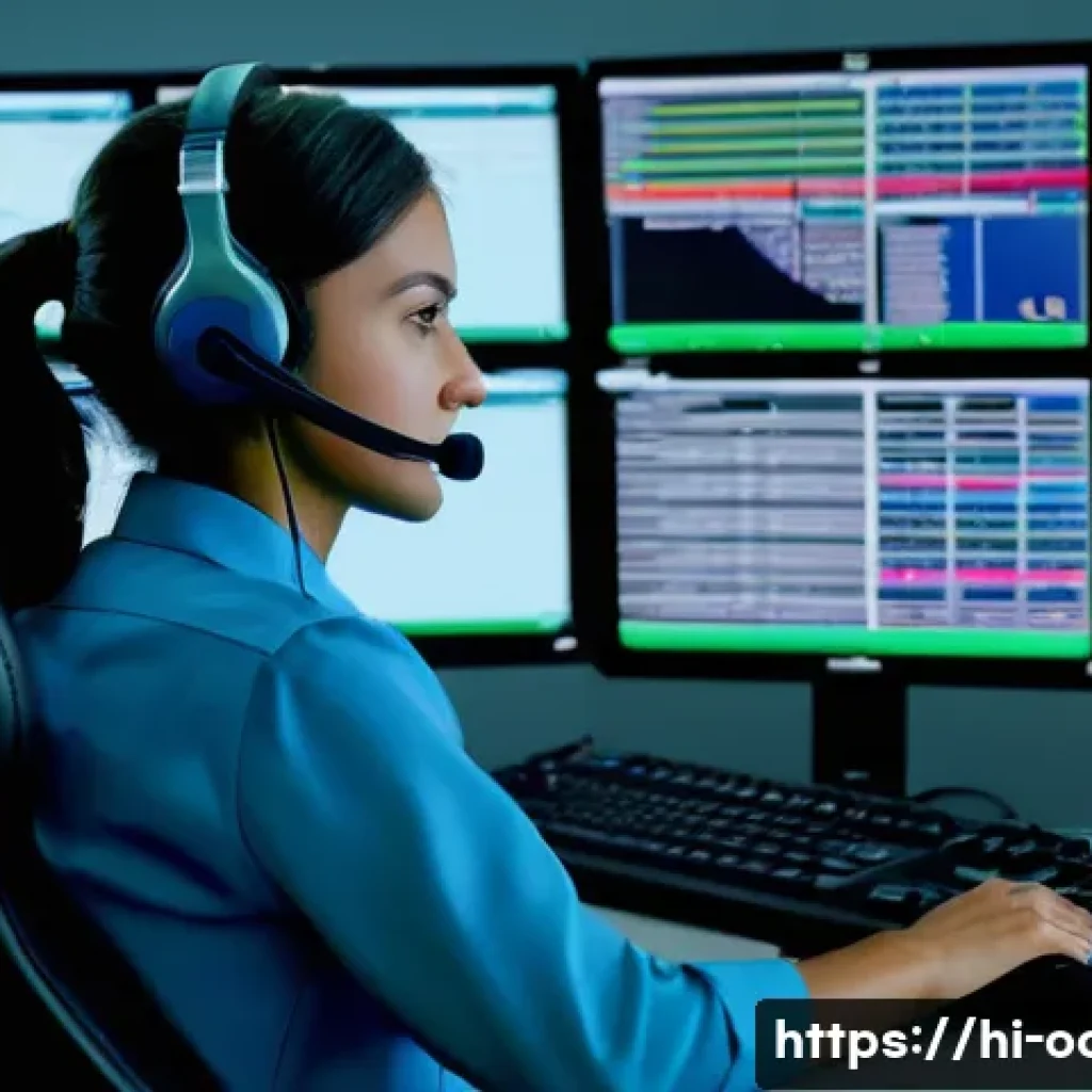 응급구조사 출동 프로토콜 - **Prompt:** "A highly focused and professional female emergency call operator, in her early 30s, wea...