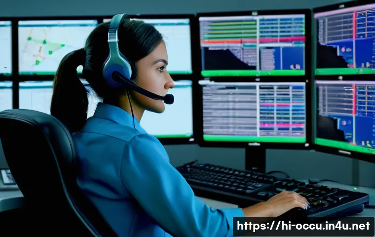 응급구조사 출동 프로토콜 - **Prompt:** "A highly focused and professional female emergency call operator, in her early 30s, wea...
