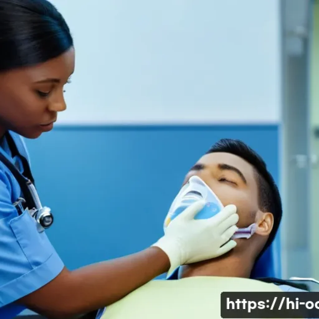 응급구조사 인턴십 후기 - A focused emergency medical technician (EMT) intern wearing a professional uniform and medical glove...