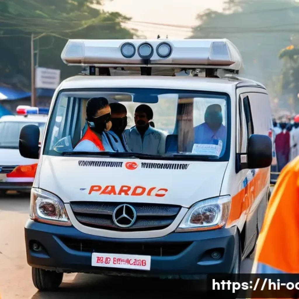 응급구조사 교육 세미나 후기 - A detailed scene of an emergency medical response team using advanced portable monitoring devices an...