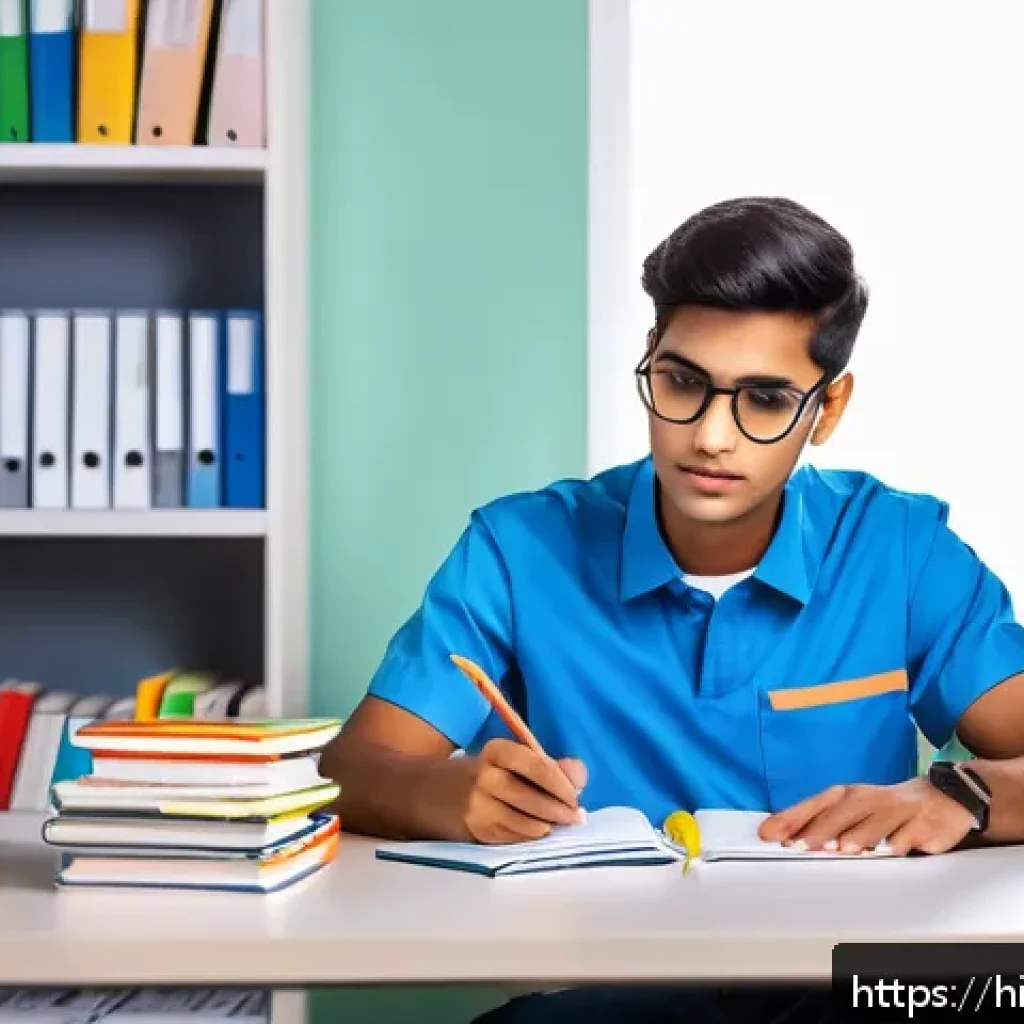 응급구조사 시험 공부 팁 - A focused young Indian male EMT student studying diligently at a clean, well-lit desk with medical t...