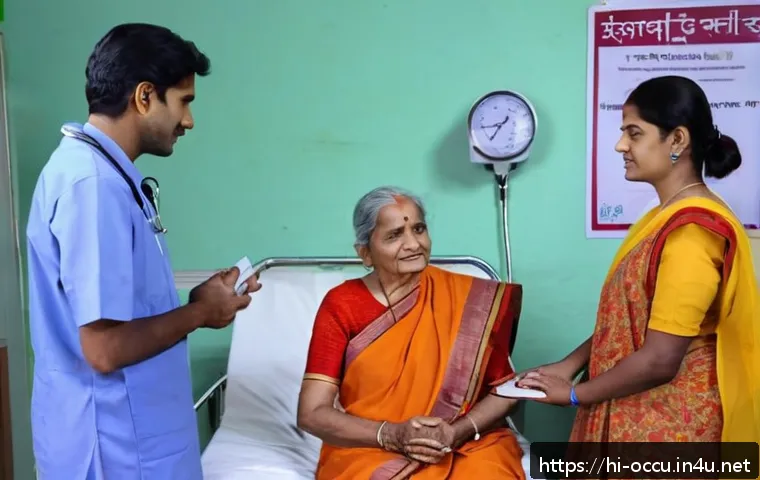 응급구조사와 환자 커뮤니케이션 전략 - A compassionate emergency healthcare worker speaking slowly and clearly with an elderly Indian patie...